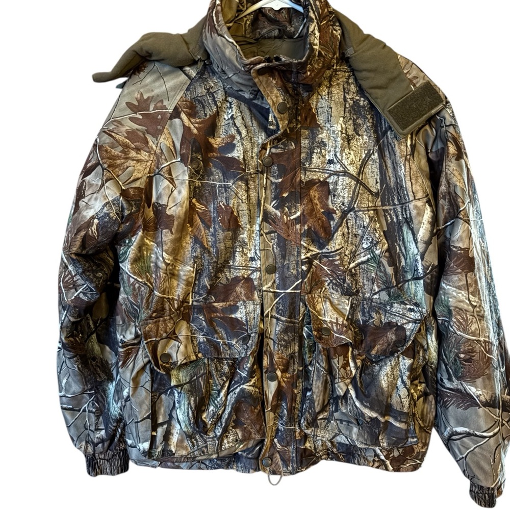 Cabela's Men's Realtree Camo Military Field Jacket - Brown, Green, Gray